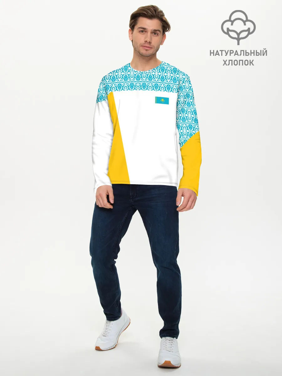 Мужской лонгслив базовый / Казахстан Форма