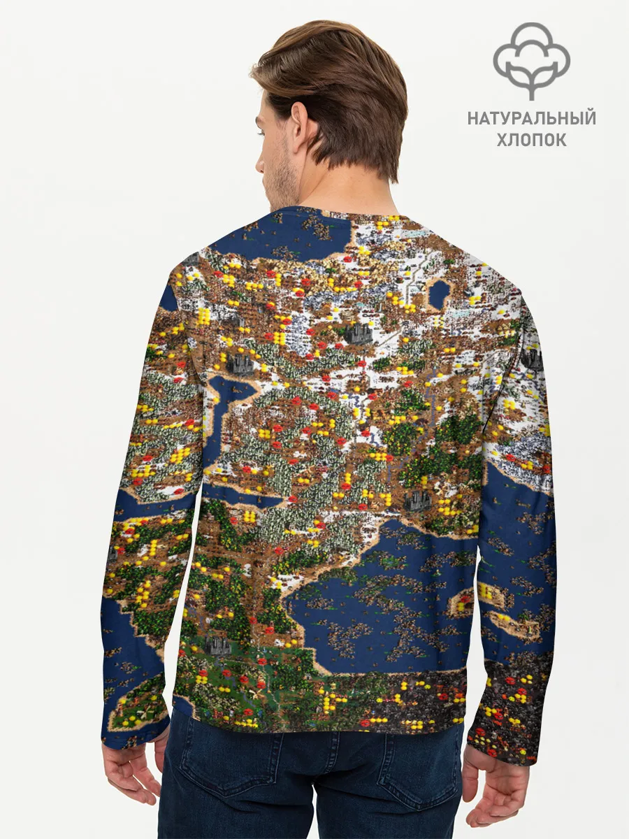 Мужской лонгслив базовый / Герои 3 Карта