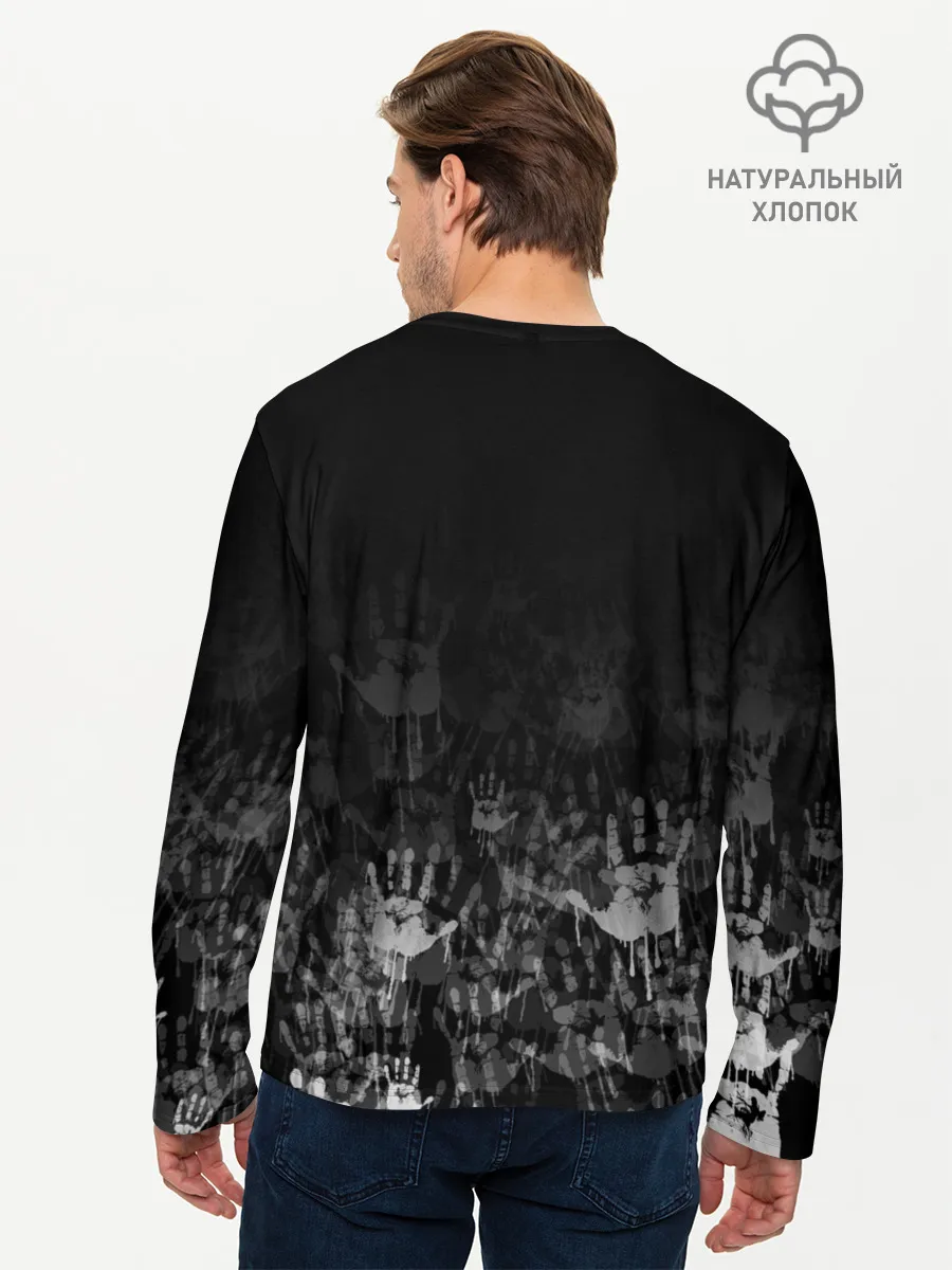 Мужской лонгслив базовый / nCoV | КОРОНАВИРУС