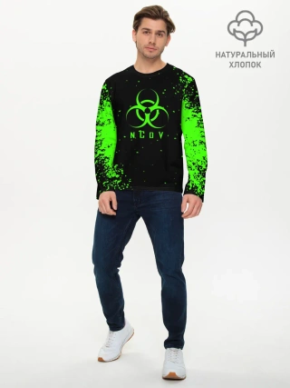 Мужской лонгслив базовый / nCoV | КОРОНАВИРУС