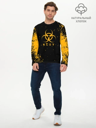 Мужской лонгслив базовый / КОРОНАВИРУС | nCoV