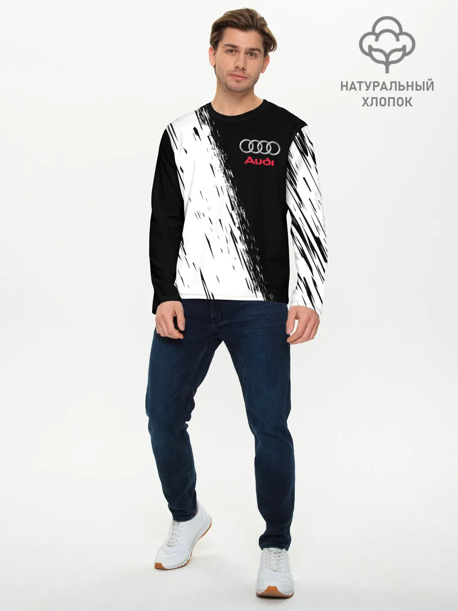 Мужской лонгслив базовый / AUDI | АУДИ