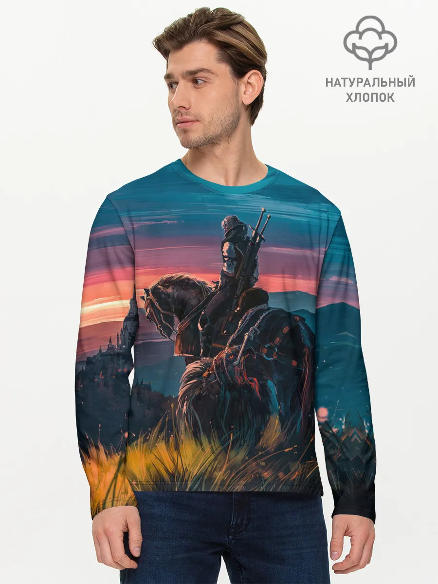 Мужской лонгслив базовый / The Witcher