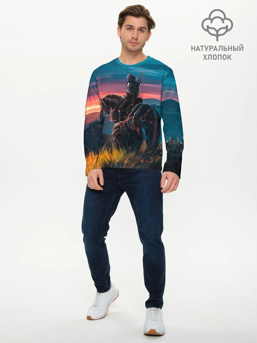 Мужской лонгслив базовый / The Witcher