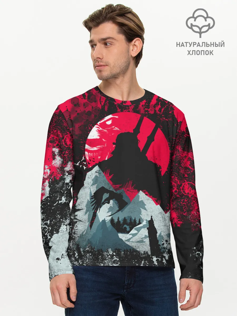 Мужской лонгслив базовый / Ведьмак