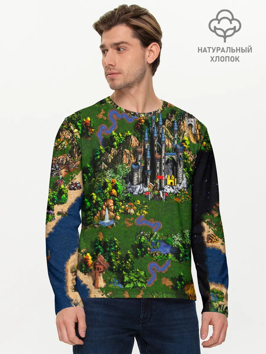 Мужской лонгслив базовый / Heroes of Might and Magic