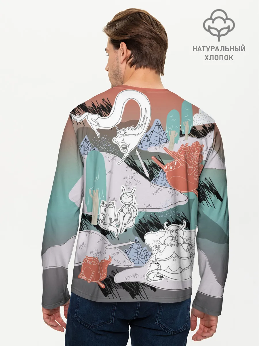 Мужской лонгслив базовый / Время Приключений