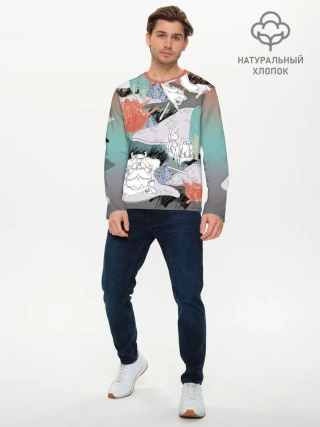 Мужской лонгслив базовый / Время Приключений