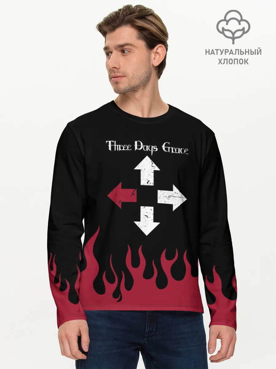 Мужской лонгслив базовый / Three Days Grace