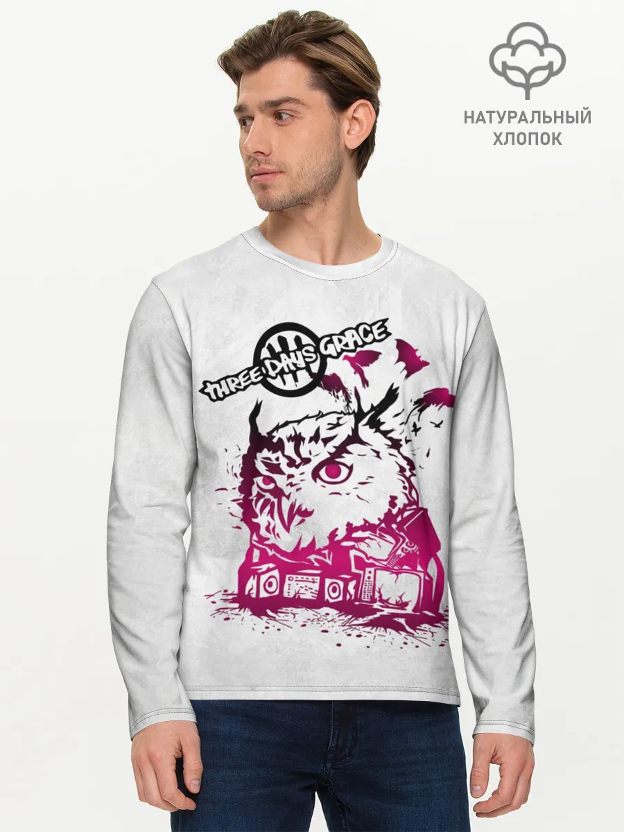 Мужской лонгслив базовый / Three days grace