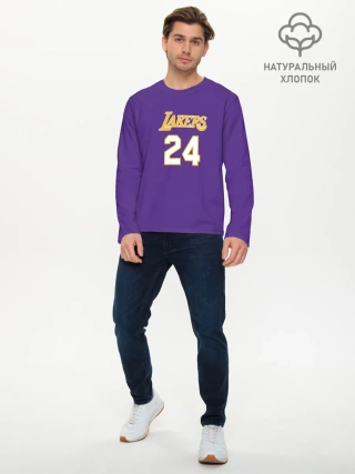 Мужской лонгслив базовый / Los Angeles Lakers / Kobe Brya