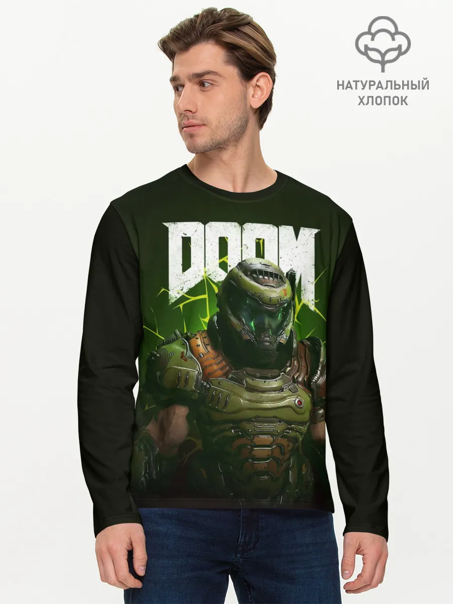 Мужской лонгслив базовый / Doom Eternal