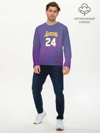 Мужской лонгслив базовый / Los Angeles Lakers / Kobe Brya