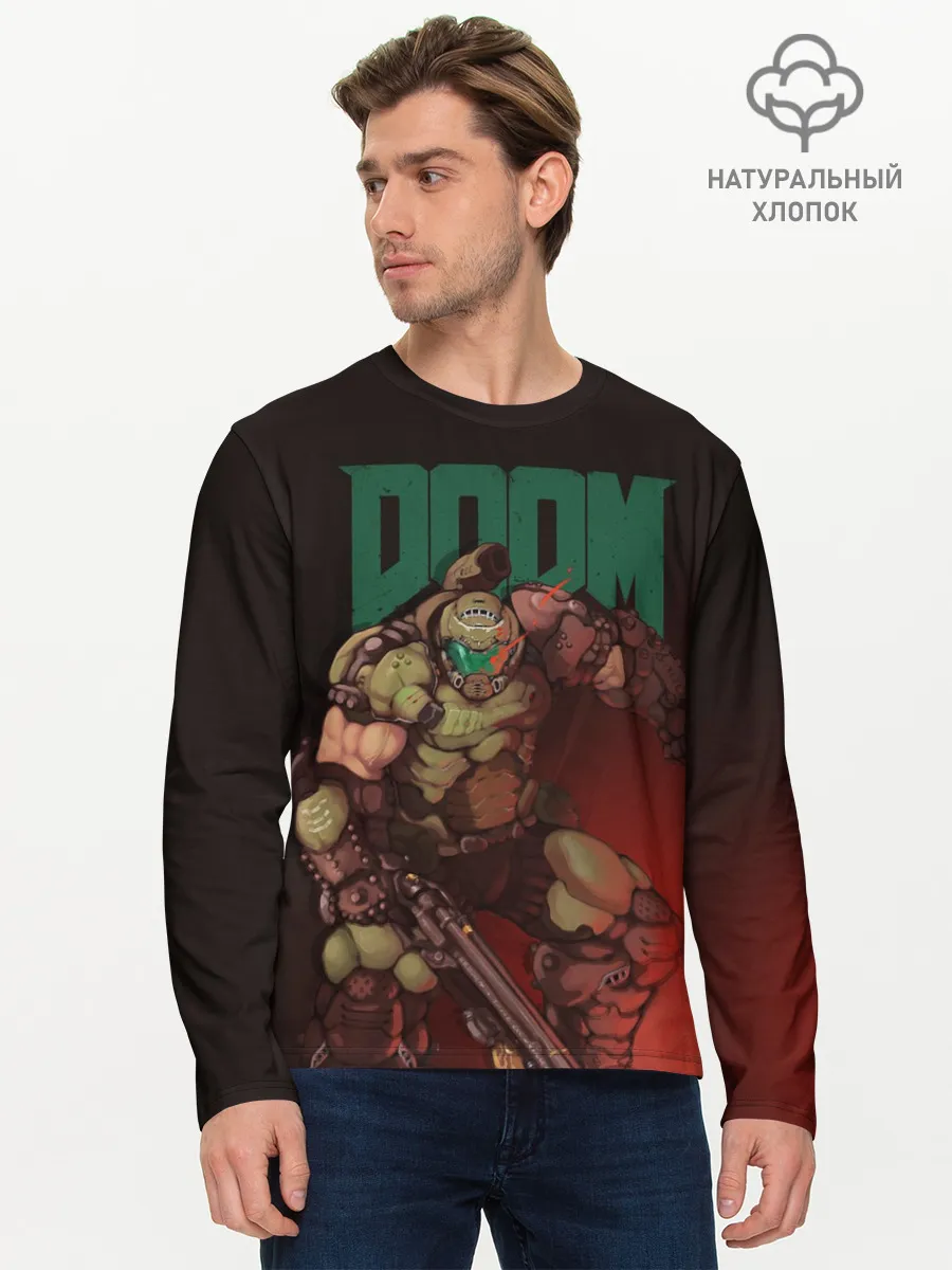Мужской лонгслив базовый / Doom