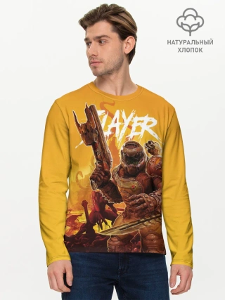 Мужской лонгслив базовый / Doom Slayer