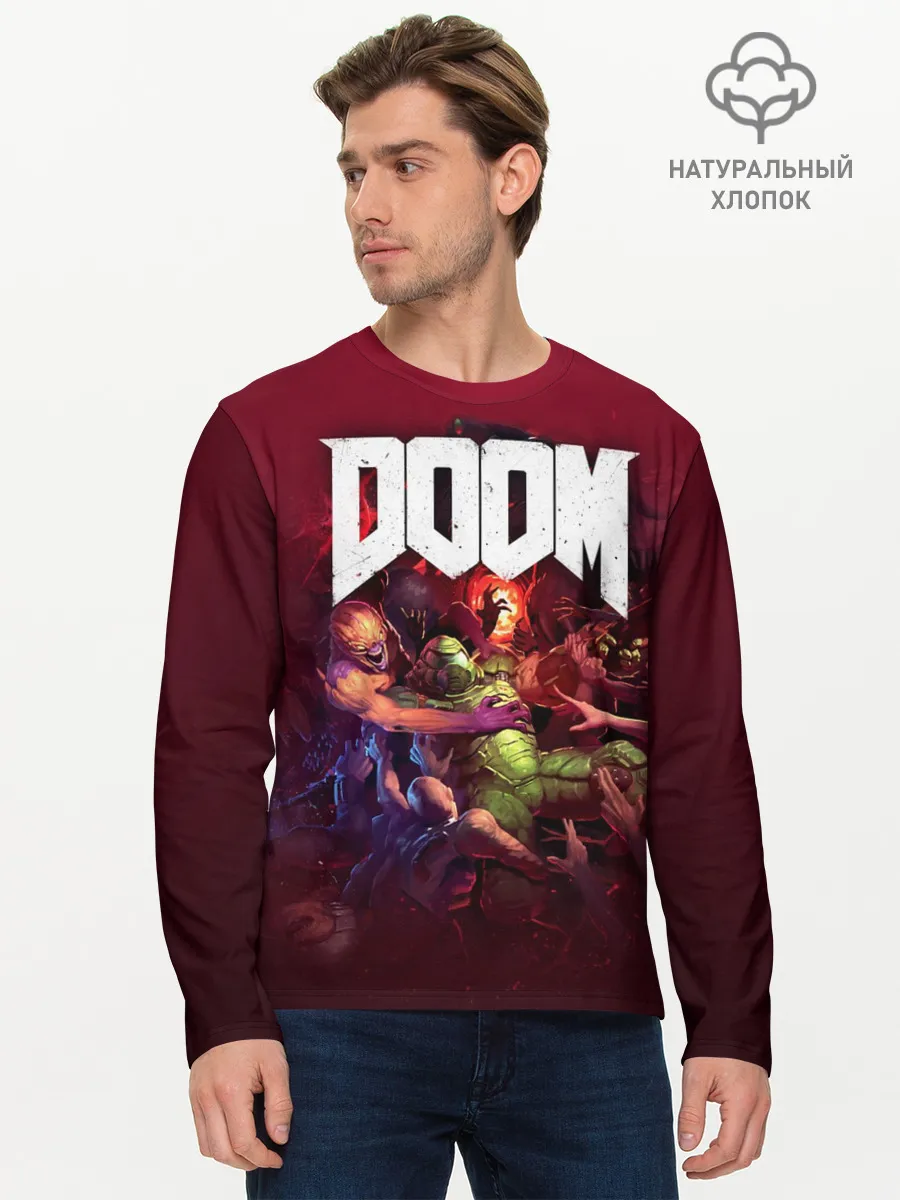 Мужской лонгслив базовый / Doom