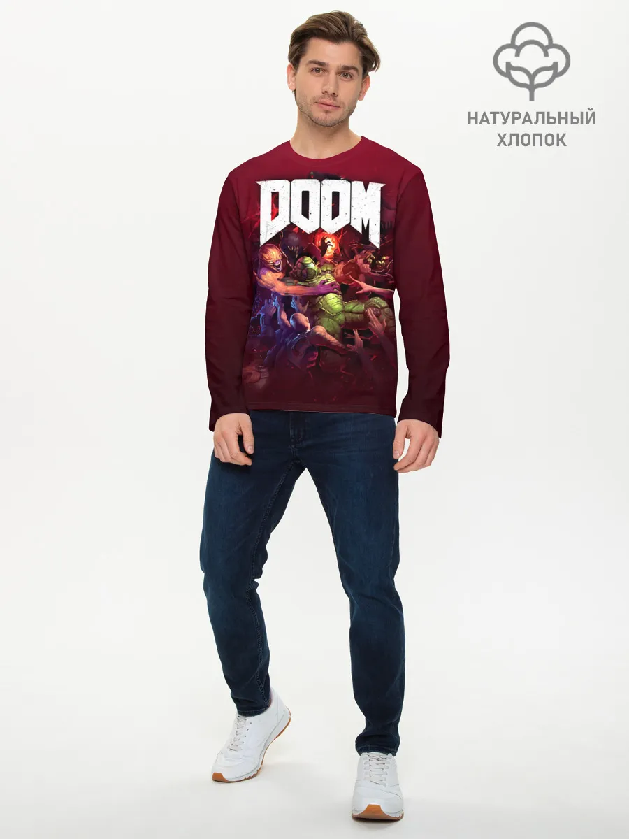 Мужской лонгслив базовый / Doom