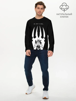 Мужской лонгслив базовый / HOLLOW KNIGHT | ХОЛЛОУ НАЙТ