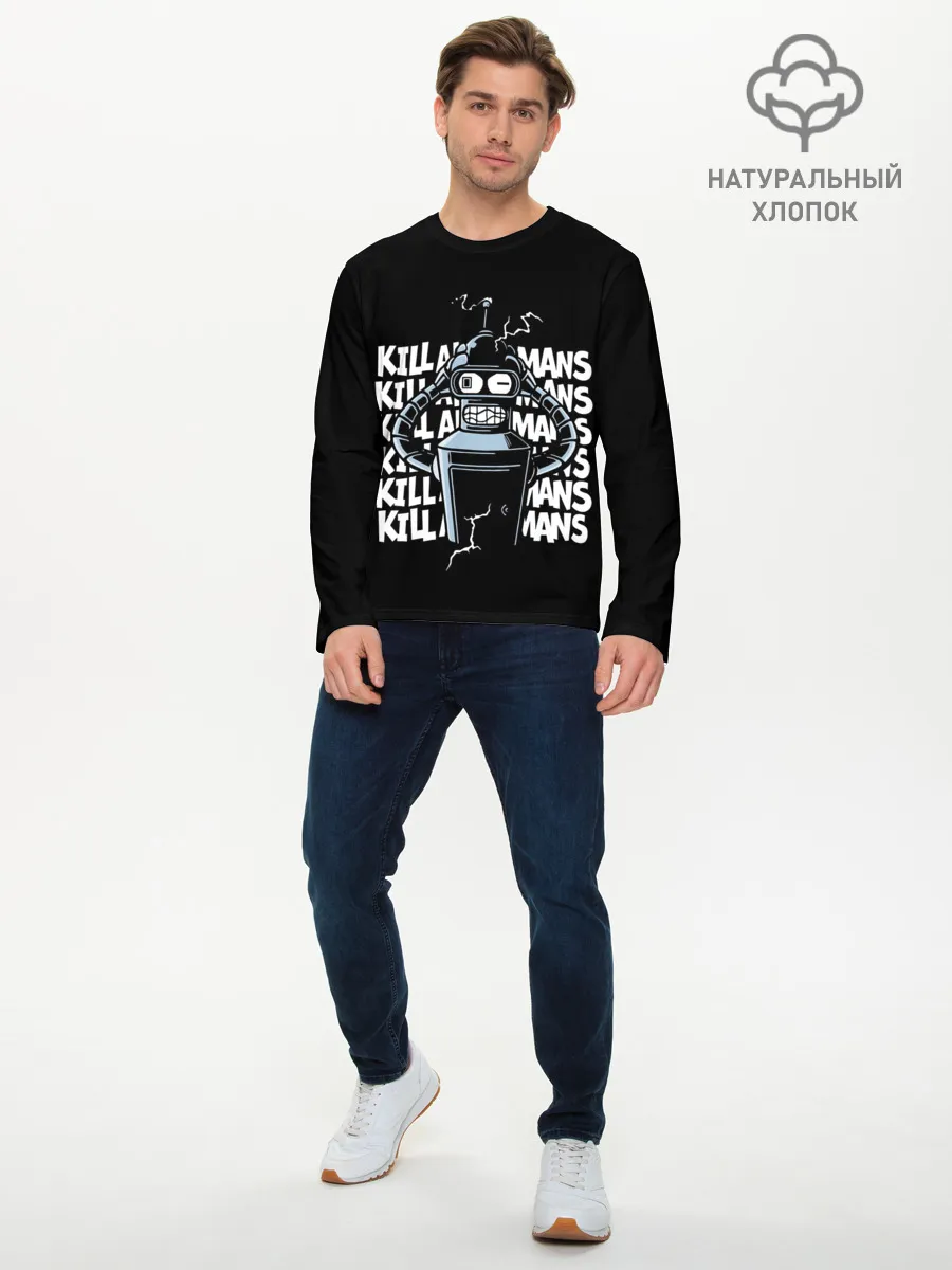 Мужской лонгслив базовый / Futurama. Bender