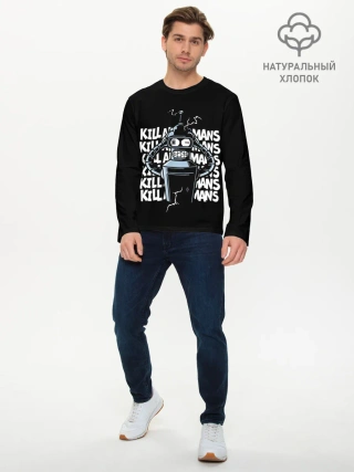 Мужской лонгслив базовый / Futurama. Bender