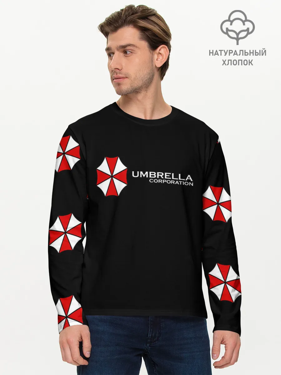 Мужской лонгслив базовый / Umbrella Corporation