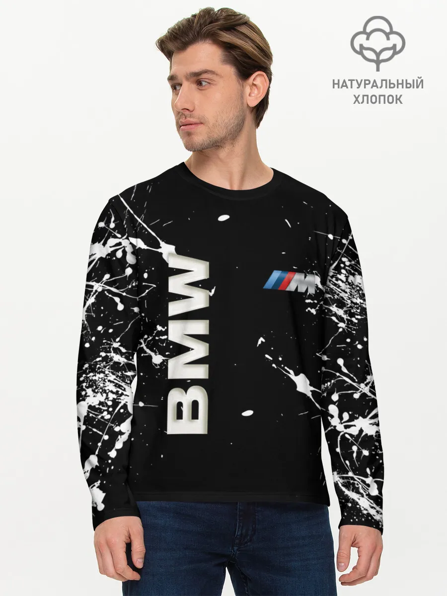 Мужской лонгслив базовый / BMW