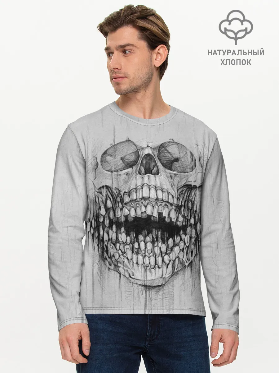 Мужской лонгслив базовый / Dentist skull