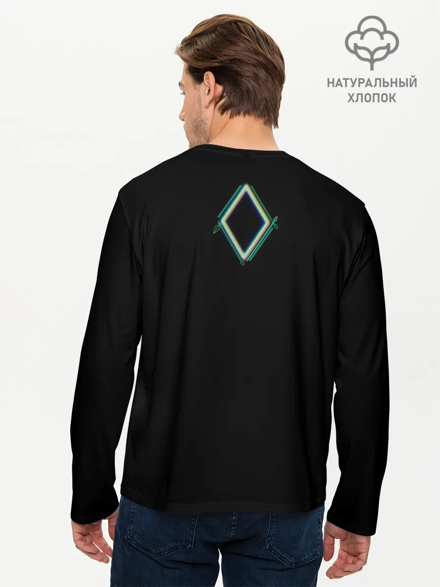 Мужской лонгслив базовый / Magic is science - Пифагор