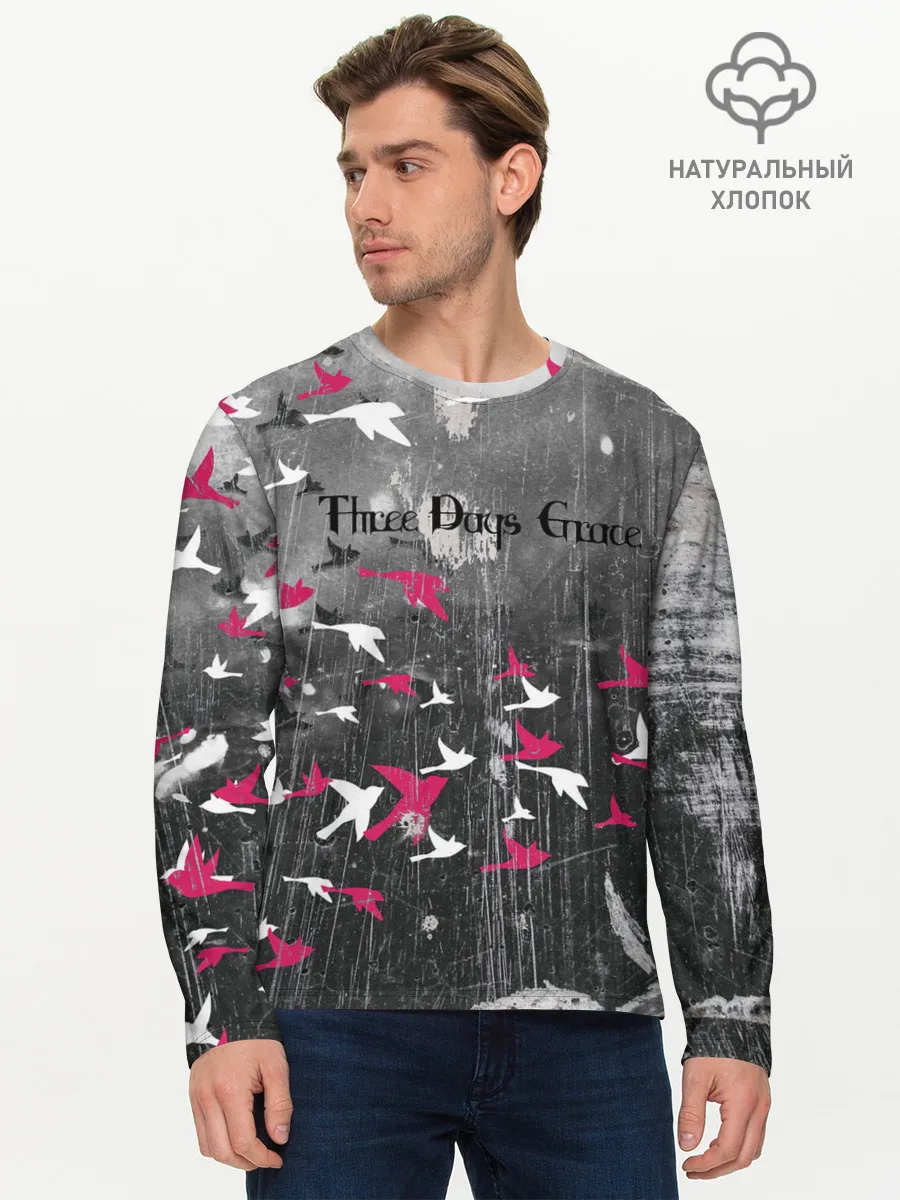Мужской лонгслив базовый / Three Days Grace art