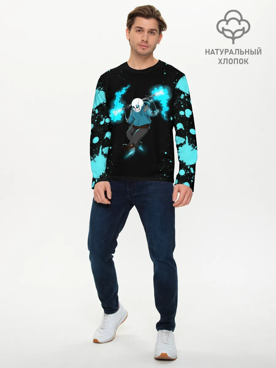 Мужской лонгслив базовый / Undertale