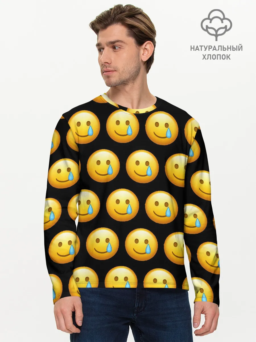 Мужской лонгслив базовый / New Emoji