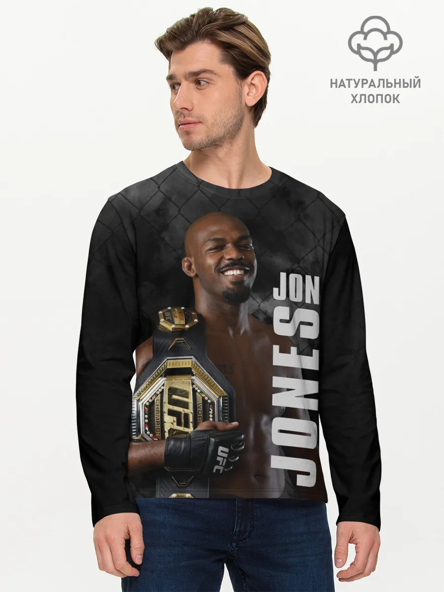 Мужской лонгслив базовый / Jon Jones / Джон Джонс