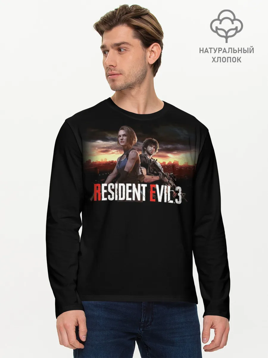 Мужской лонгслив базовый / Resident Evil 3
