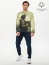 Мужской лонгслив базовый / Военный