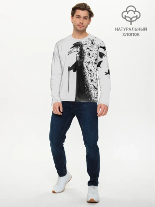 Мужской лонгслив базовый / Чумной доктор