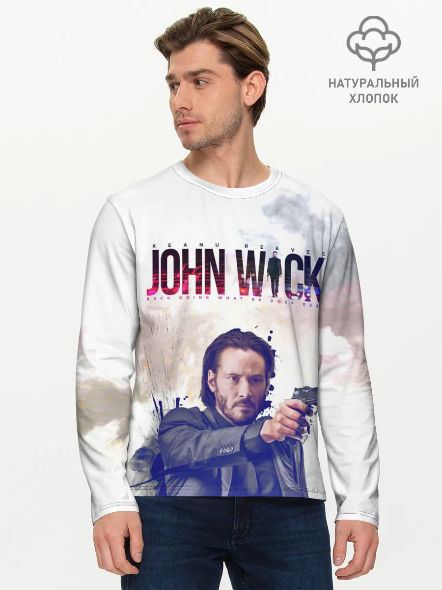 Мужской лонгслив базовый / John Wick