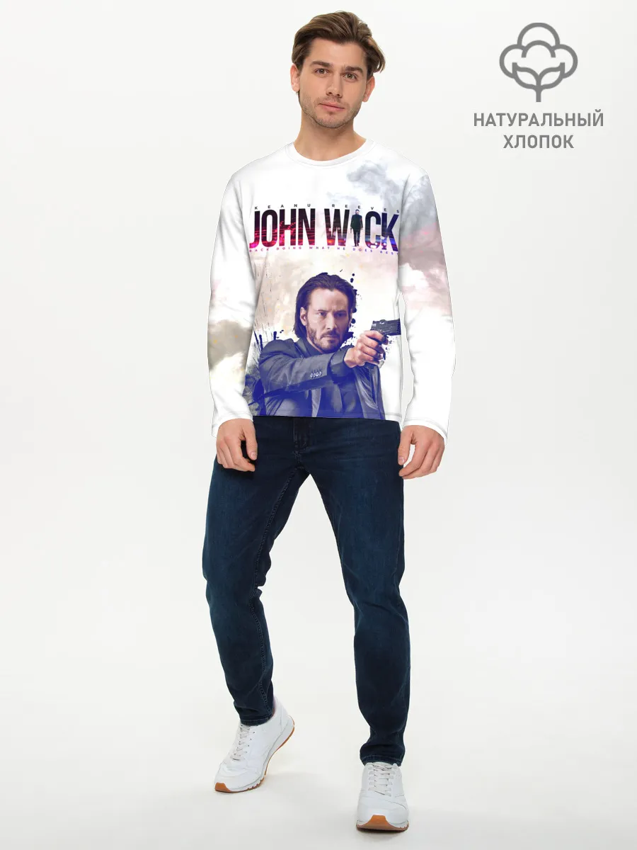 Мужской лонгслив базовый / John Wick
