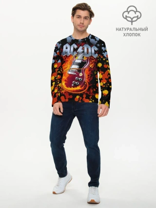 Мужской лонгслив базовый / AC/DC