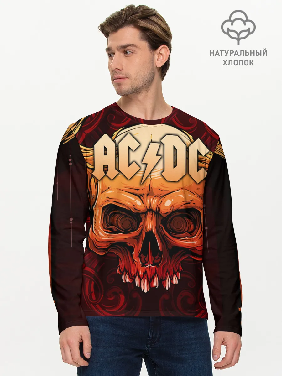 Мужской лонгслив базовый / AC/DC