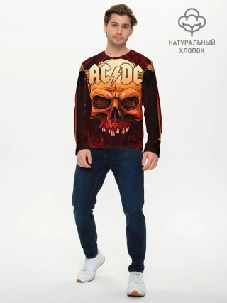 Мужской лонгслив базовый / AC/DC