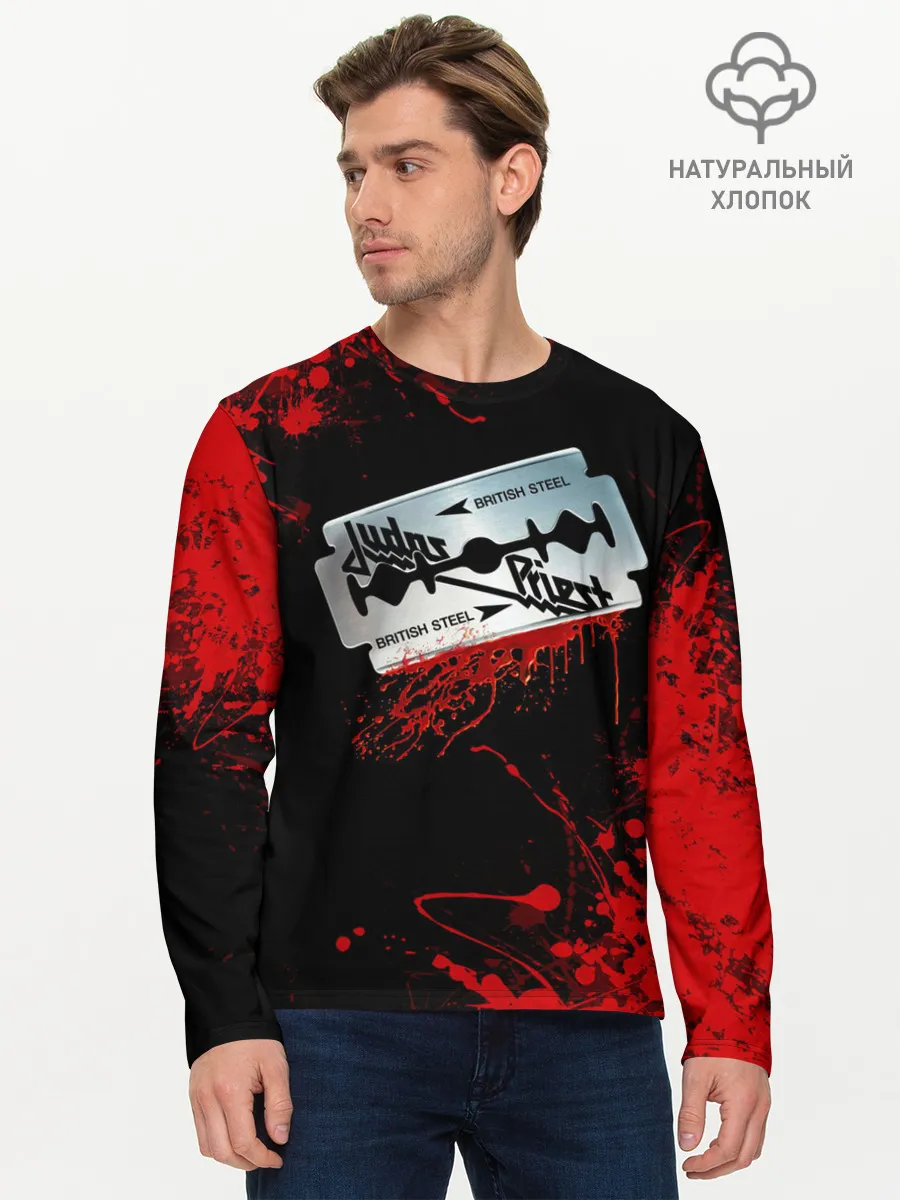 Мужской лонгслив базовый / JUDAS PRIEST.