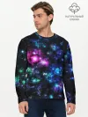 Мужской лонгслив базовый / АБСТРАКЦИЯ КОСМОСА