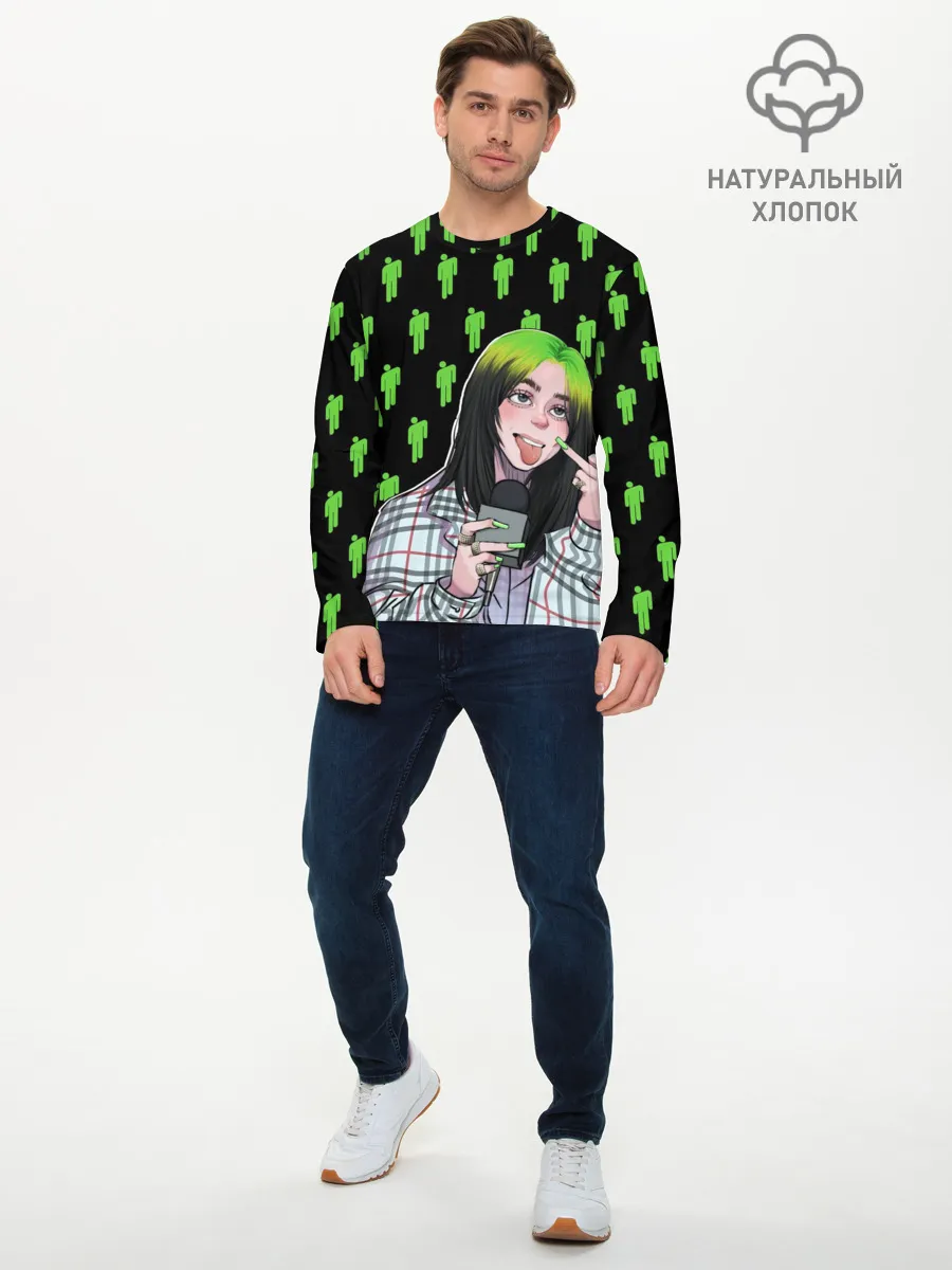 Мужской лонгслив базовый / Billie Eilish
