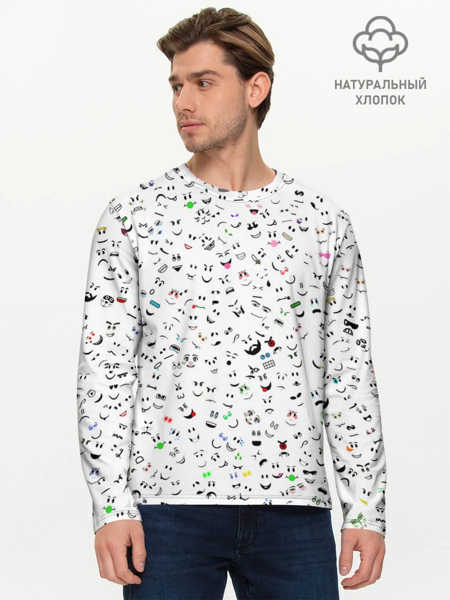 Мужской лонгслив базовый / Rolbox лица