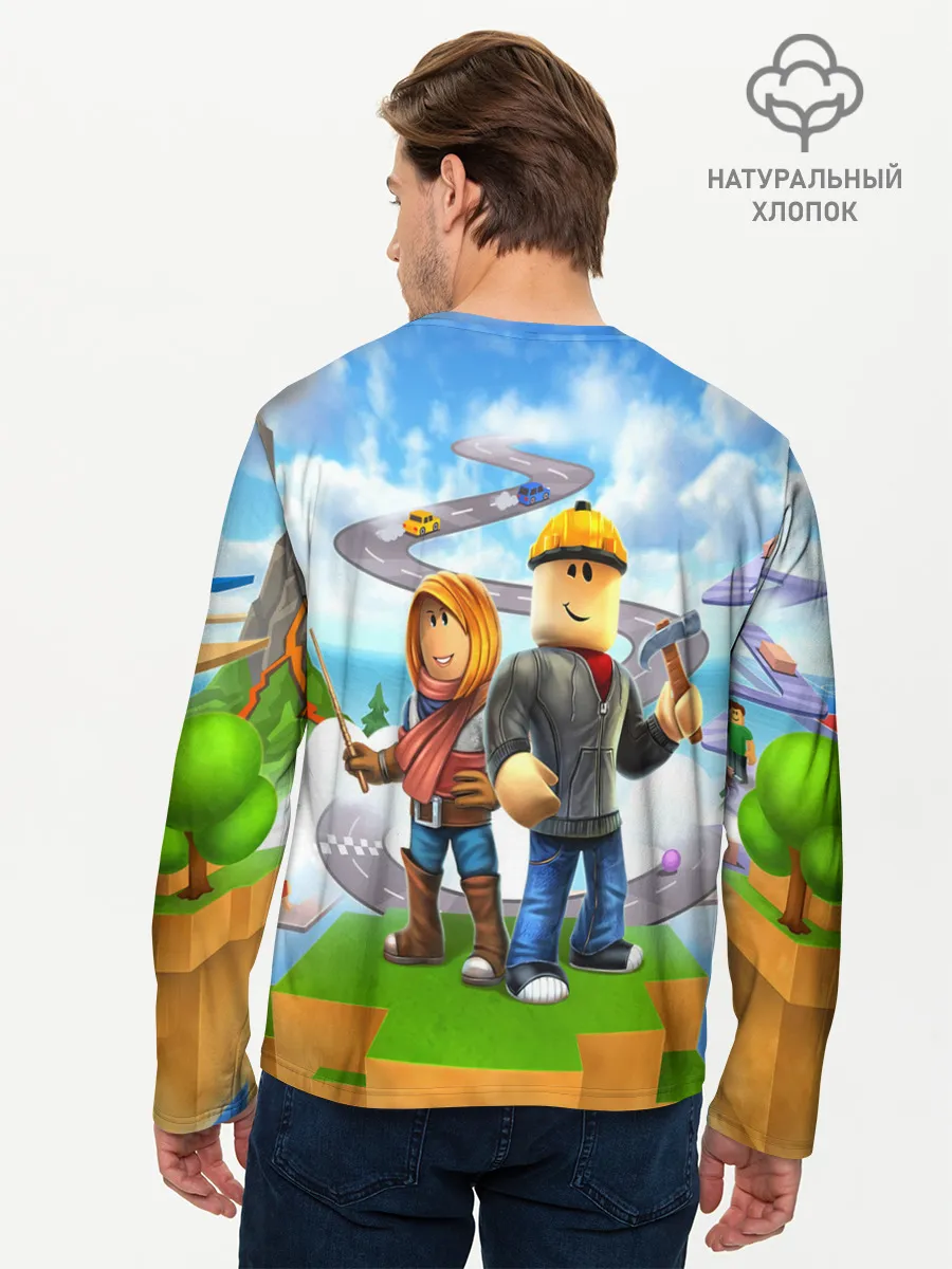 Мужской лонгслив базовый / ROBLOX