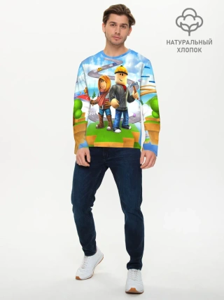 Мужской лонгслив базовый / ROBLOX