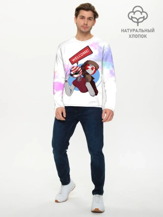 Мужской лонгслив базовый / Country Humans