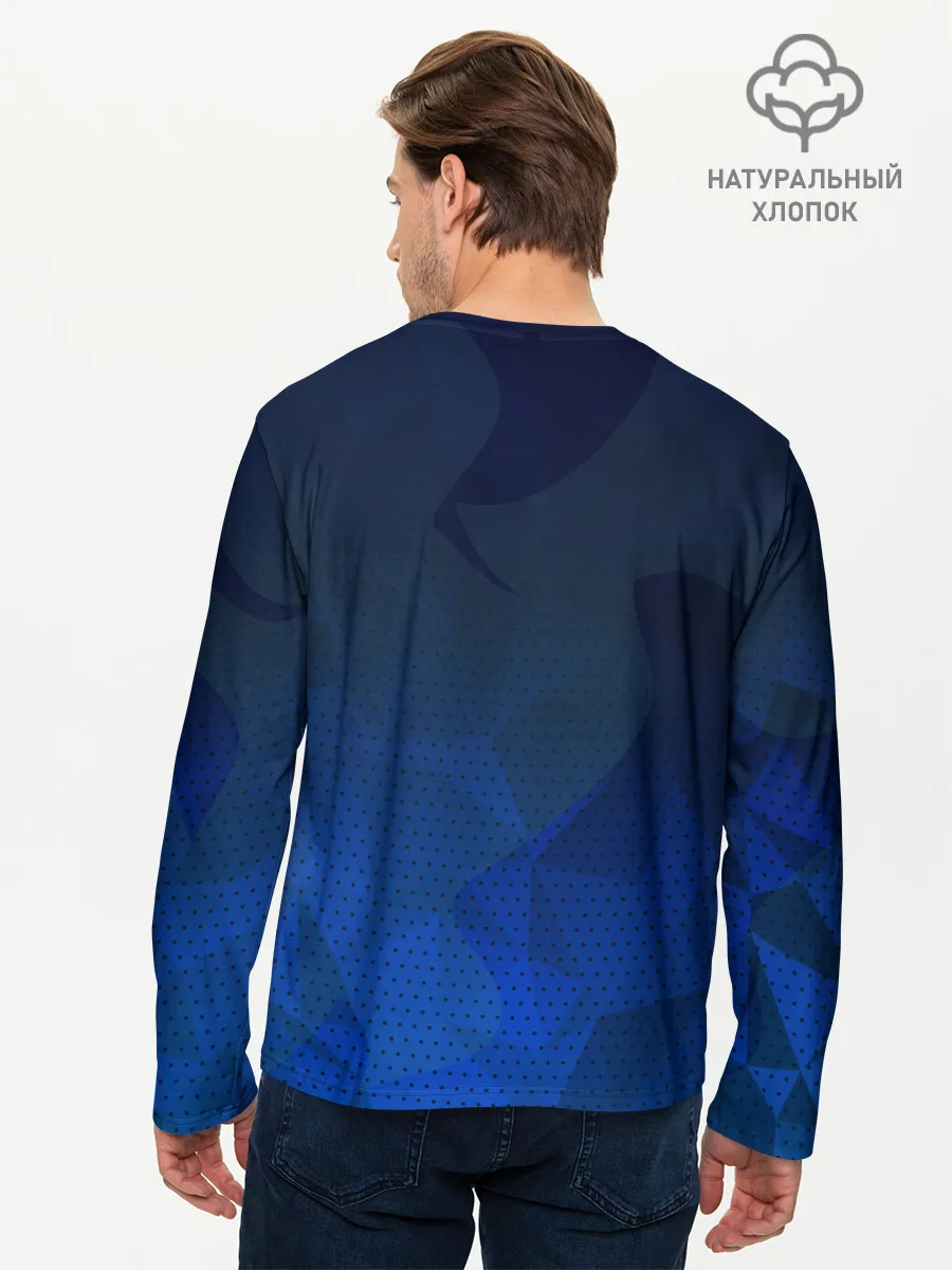 Мужской лонгслив базовый / Blue Point