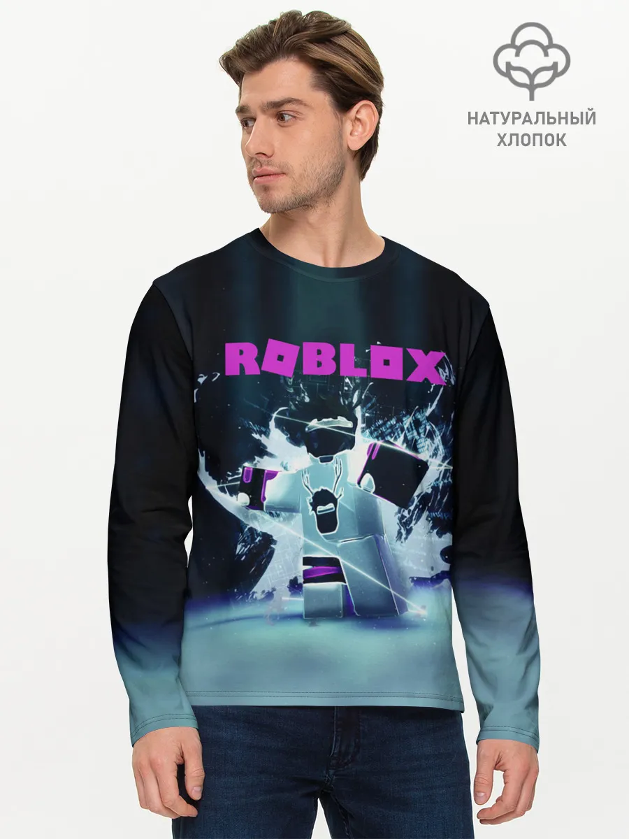 Мужской лонгслив базовый / ROBLOX