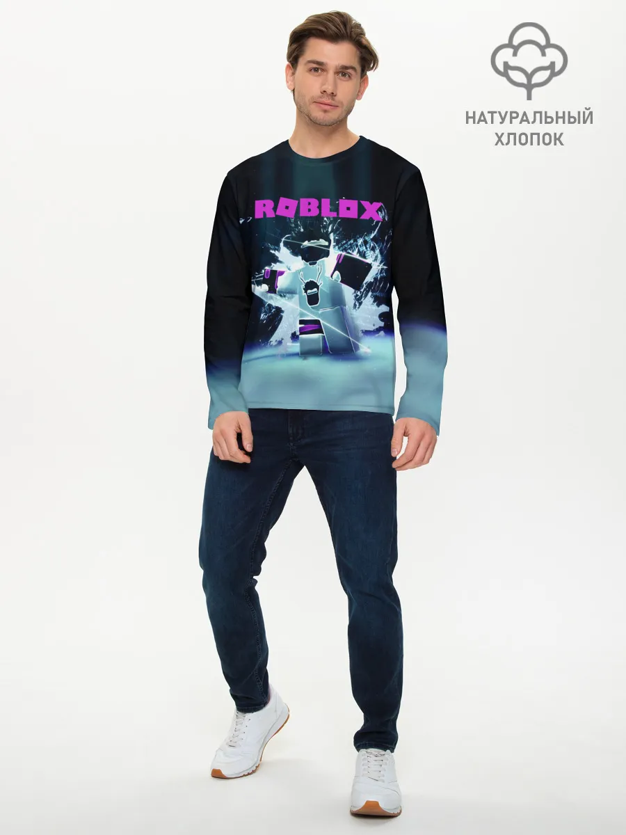 Мужской лонгслив базовый / ROBLOX
